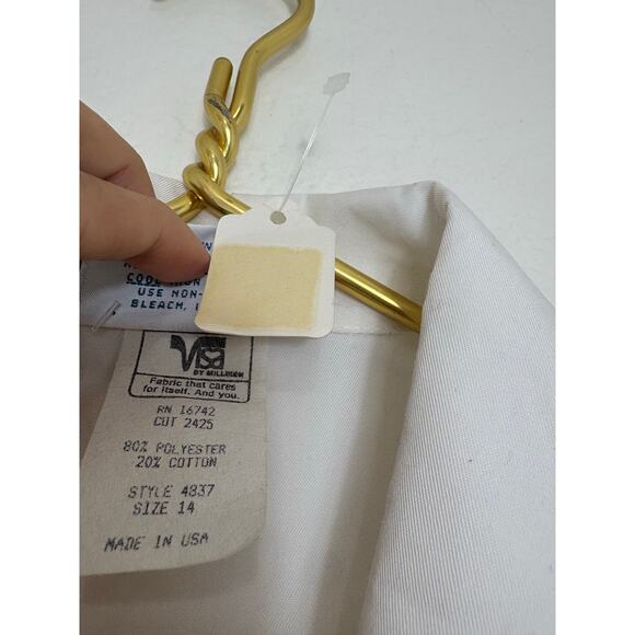 Deadstock Vintage 80s Diane Von Furstenberg Monogram Blazer Size 14 Preppy - Picture 5 of 12